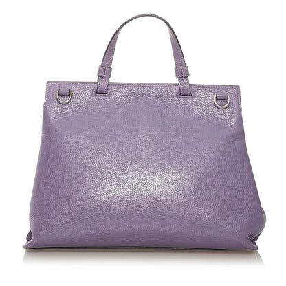 Gucci Bamboo Daily Leather Satchel (SHG-29042)
