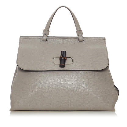 Gucci Bamboo Daily Leather Satchel (SHG-29307)