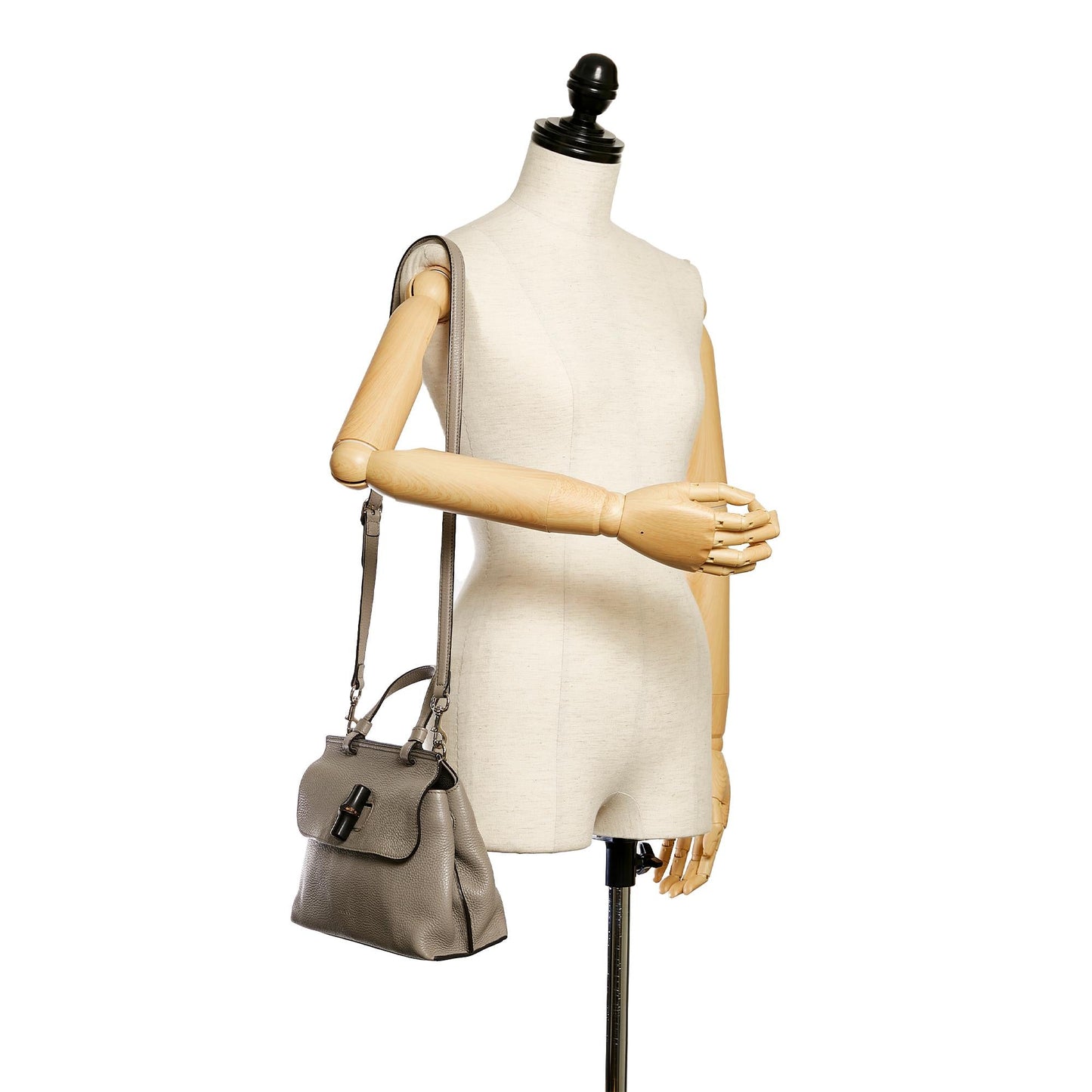 Gucci Bamboo Daily Leather Satchel (SHG-29526)