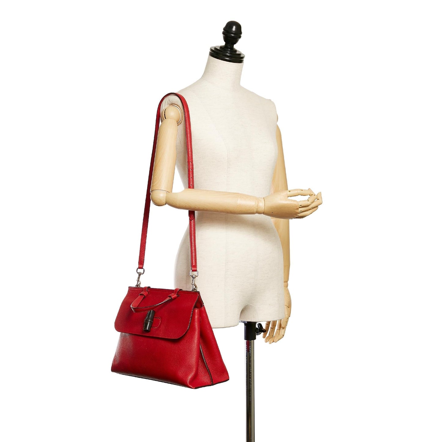 Gucci Bamboo Daily Leather Satchel (SHG-29539)
