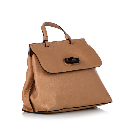 Gucci Bamboo Daily Leather Satchel (SHG-29629)