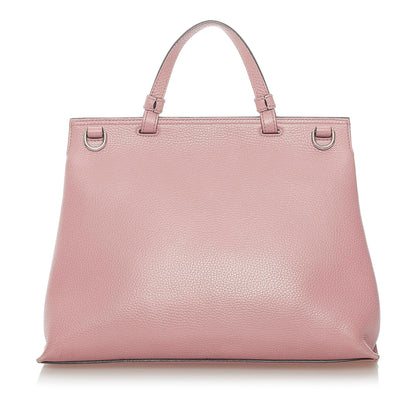 Gucci Bamboo Daily Leather Satchel (SHG-30835)