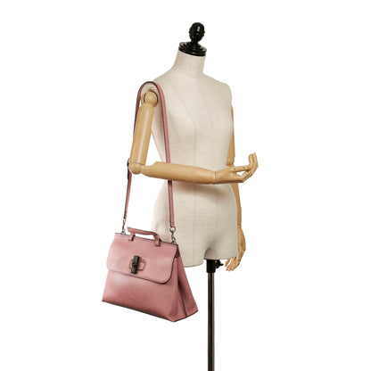 Gucci Bamboo Daily Leather Satchel (SHG-30835)