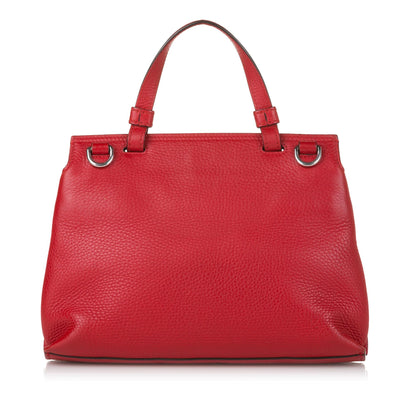 Gucci Bamboo Daily Leather Satchel (SHG-zZEndz)