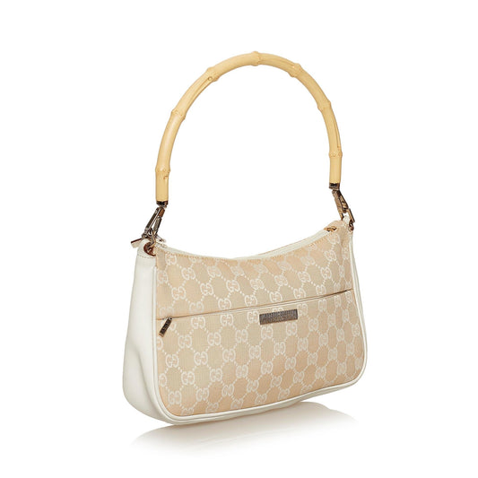 Gucci Bamboo GG Canvas Baguette (SHG-29302)