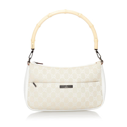 Gucci Bamboo GG Canvas Baguette (SHG-31081)