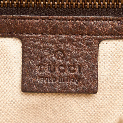 Gucci Bamboo GG Canvas Crafty Handbag (SHG-28907)