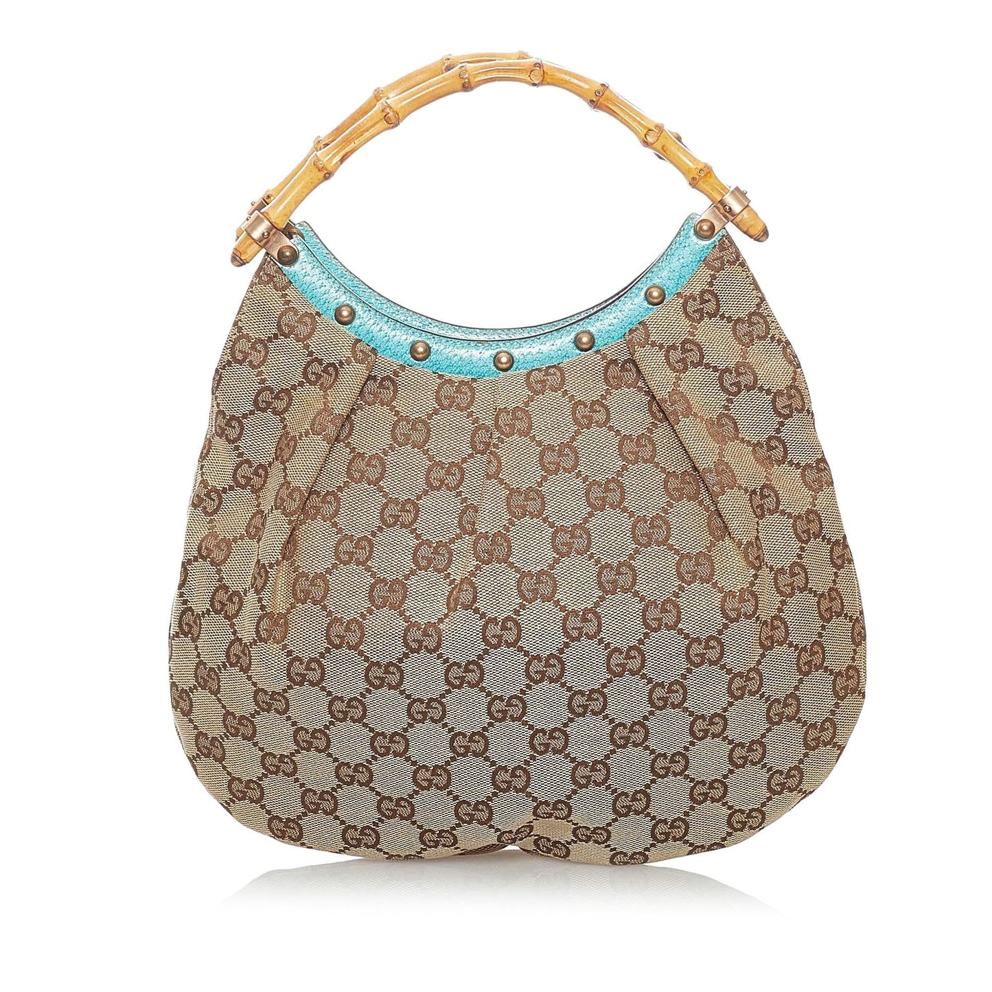 Gucci Bamboo GG Canvas Handbag (SHG-30313)