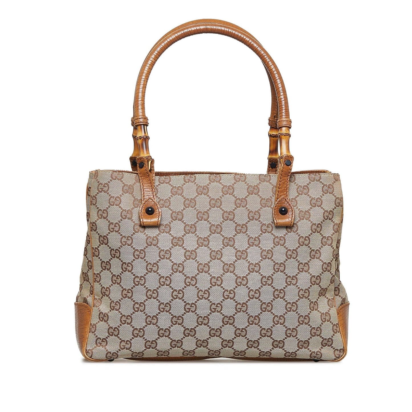 Gucci Bamboo GG Canvas Handbag (SHG-uWy0rY)