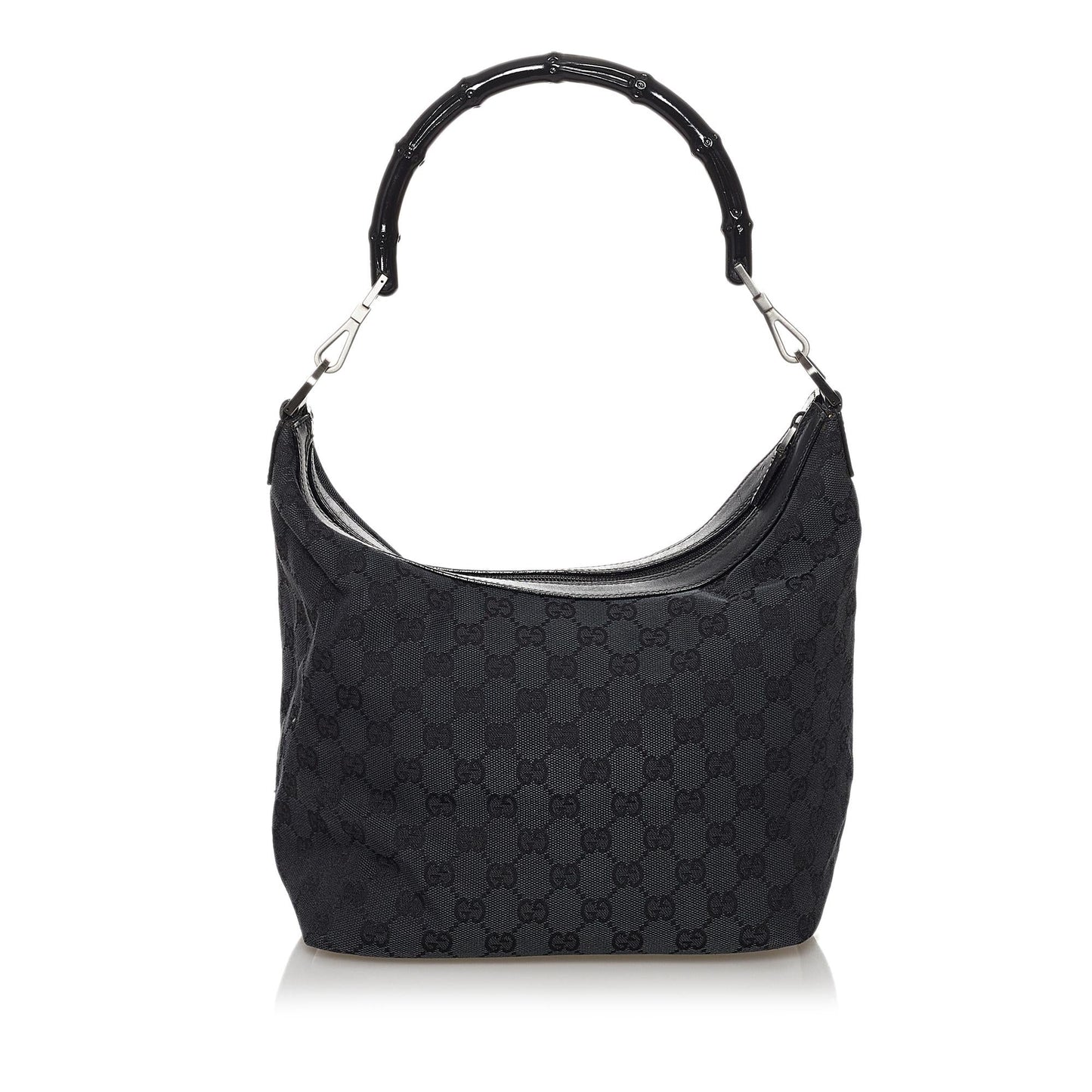 Gucci Bamboo GG Canvas Shoulder Bag (SHG-30523)