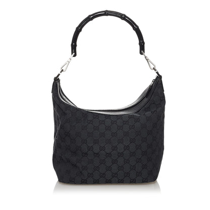 Gucci Bamboo GG Canvas Shoulder Bag (SHG-30523)