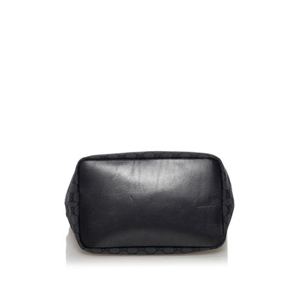 Gucci Bamboo GG Canvas Shoulder Bag (SHG-30523)