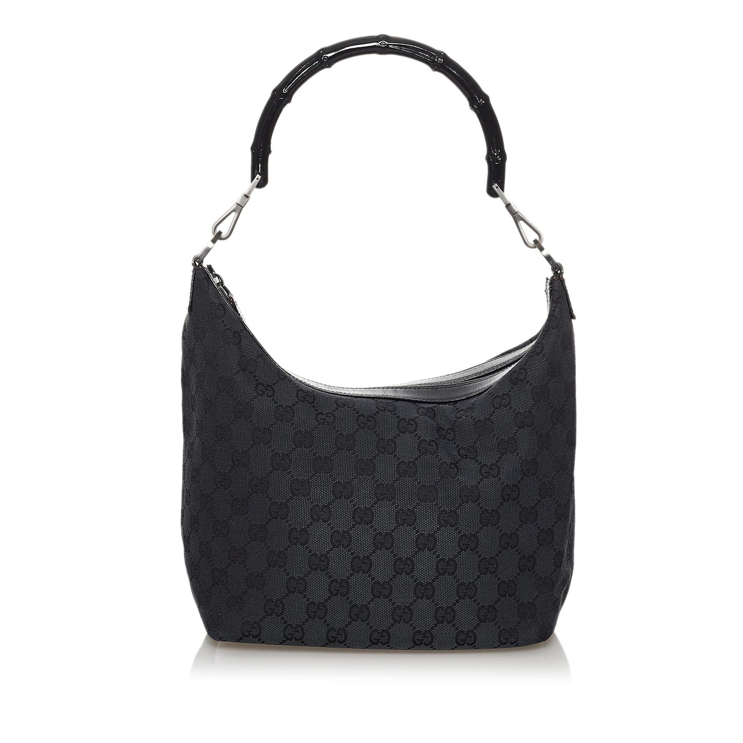 Gucci Bamboo GG Canvas Shoulder Bag (SHG-30523)