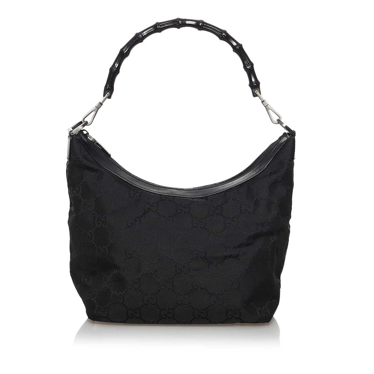 Gucci Bamboo GG Canvas Shoulder Bag (SHG-30713)