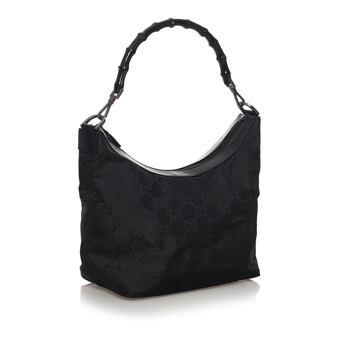 Gucci Bamboo GG Canvas Shoulder Bag (SHG-30713)