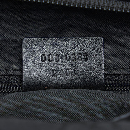 Gucci Bamboo GG Nylon Shoulder Bag (SHG-reGuen)