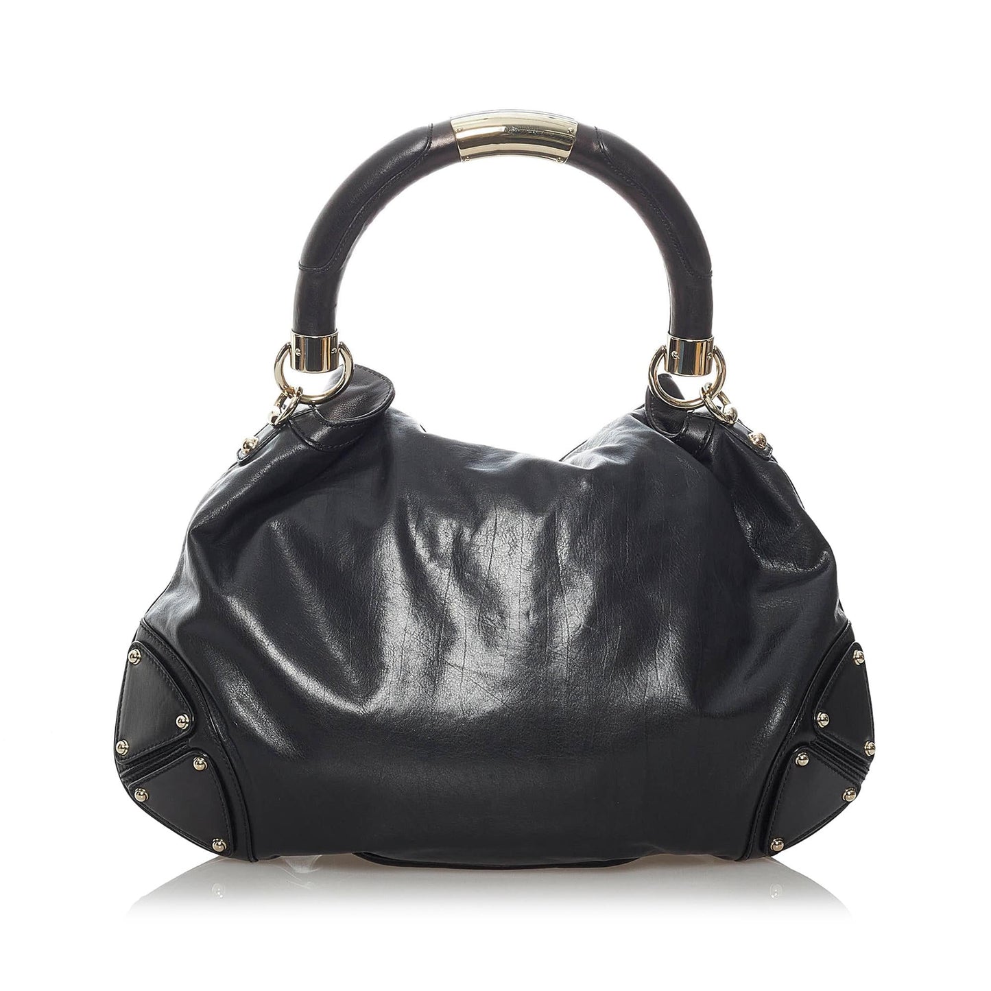 Gucci Bamboo Indy Leather Satchel (SHG-29790)