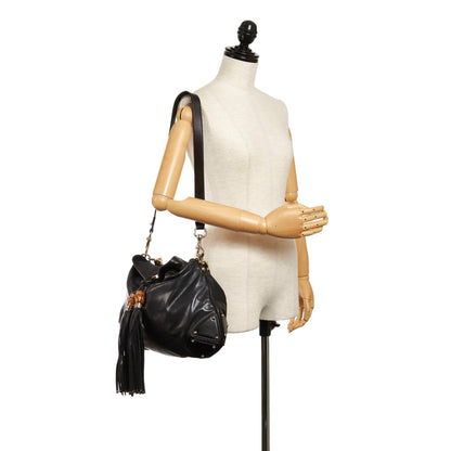 Gucci Bamboo Indy Leather Satchel (SHG-29790)