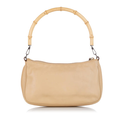 Gucci Bamboo Leather Baguette (SHG-23446)
