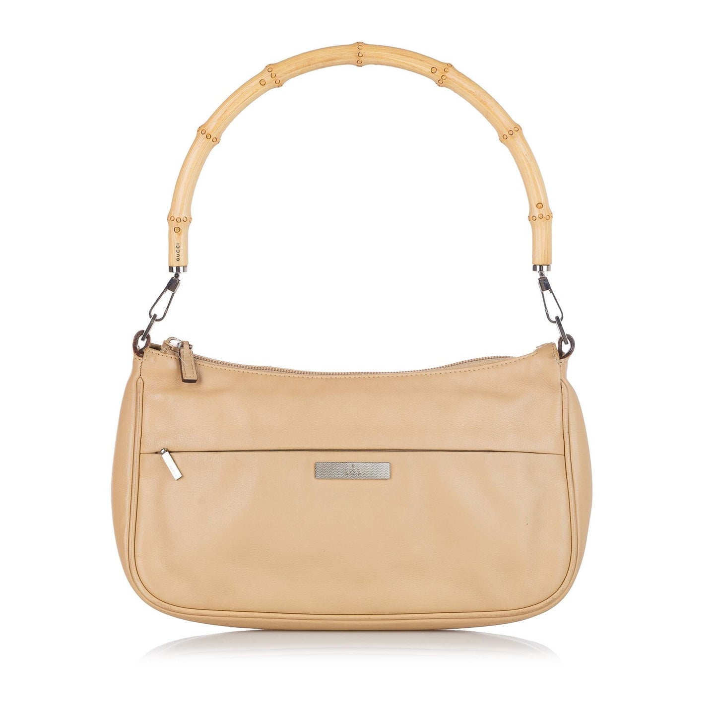 Gucci Bamboo Leather Baguette (SHG-23446)