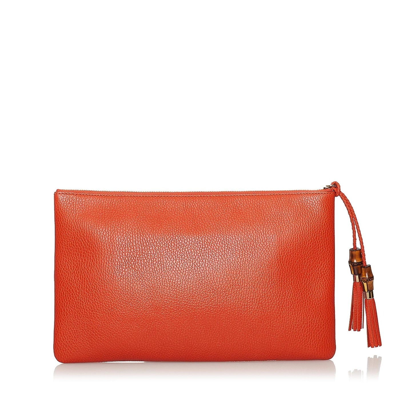 Gucci Bamboo Leather Clutch Bag (SHG-30712)