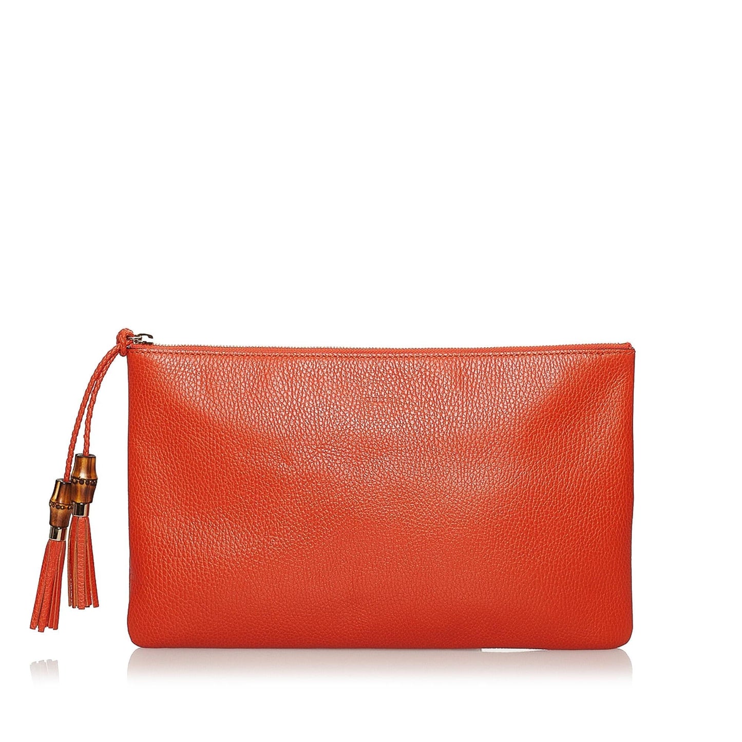 Gucci Bamboo Leather Clutch Bag (SHG-30712)