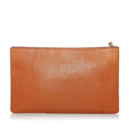 Gucci Bamboo Leather Clutch Bag (SHG-31194)