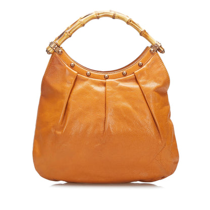 Gucci Bamboo Leather Hobo (SHG-3H4P8L)