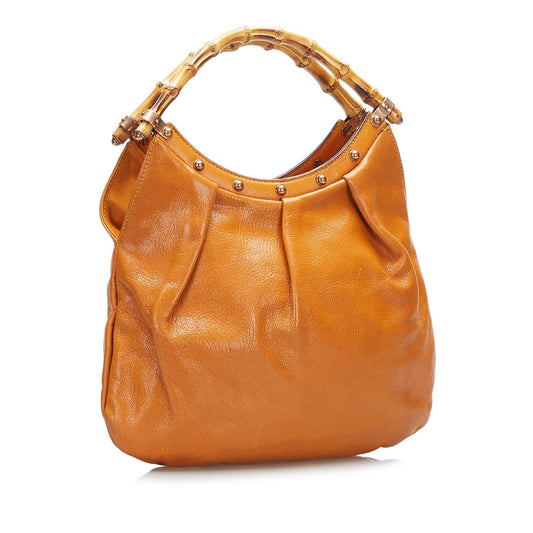 Gucci Bamboo Leather Hobo (SHG-3H4P8L)