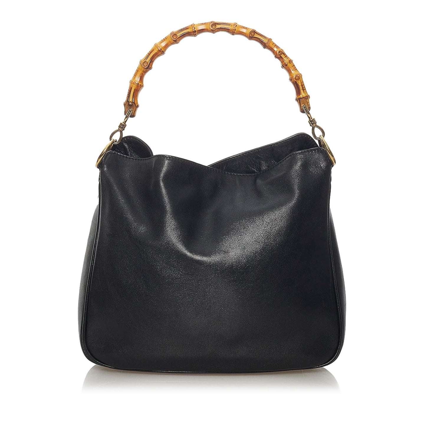 Gucci Bamboo Leather Satchel (SHG-29138)