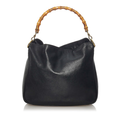 Gucci Bamboo Leather Satchel (SHG-29138)