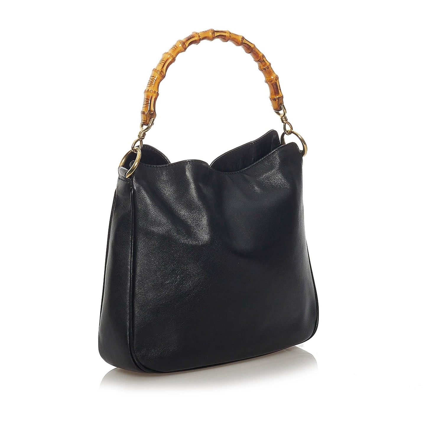 Gucci Bamboo Leather Satchel (SHG-29138)