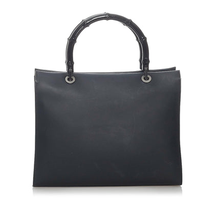 Gucci Bamboo Leather Satchel (SHG-29851)