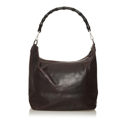 Gucci Bamboo Leather Shoulder Bag (SHG-29052)