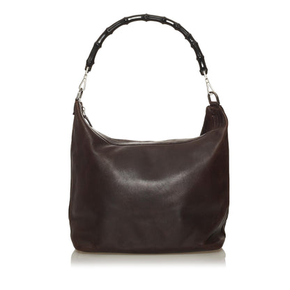 Gucci Bamboo Leather Shoulder Bag (SHG-29052)