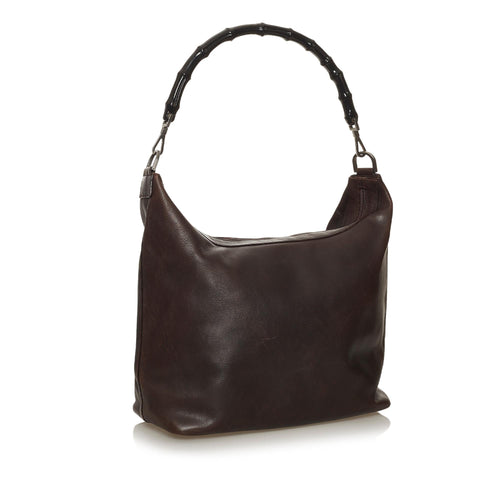 Gucci Bamboo Leather Shoulder Bag (SHG-29052)