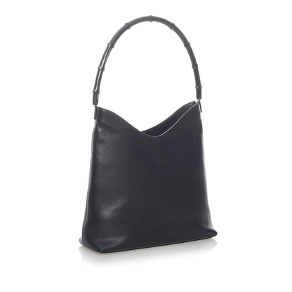 Gucci Bamboo Leather Shoulder Bag (SHG-30827)