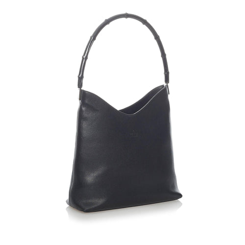 Gucci Bamboo Leather Shoulder Bag (SHG-30827)