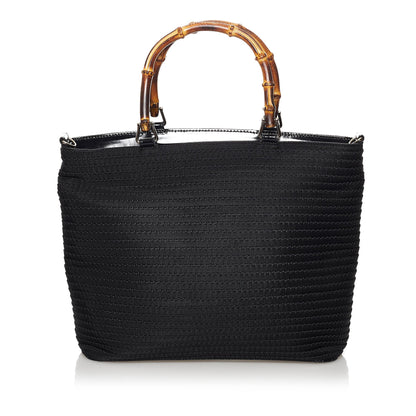 Gucci Bamboo Nylon Satchel (SHG-31009)