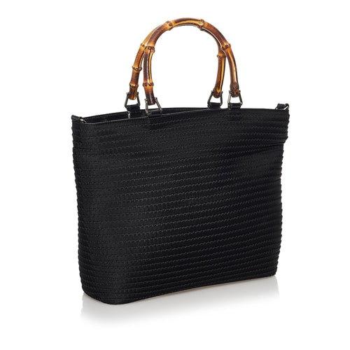 Gucci Bamboo Nylon Satchel (SHG-31009)