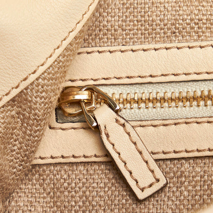 Gucci Bamboo Peggy Raffia Satchel (SHG-31391)