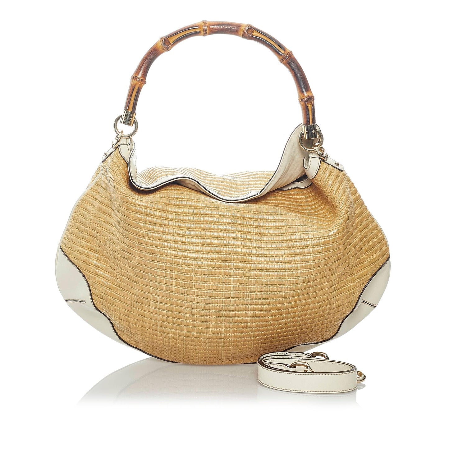 Gucci Bamboo Peggy Raffia Satchel (SHG-31391)