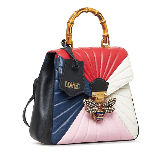 Gucci Bamboo Queen Margaret Backpack (SHG-WhMd0R)