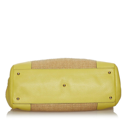 Gucci Bamboo Raffia Satchel (SHG-29078)
