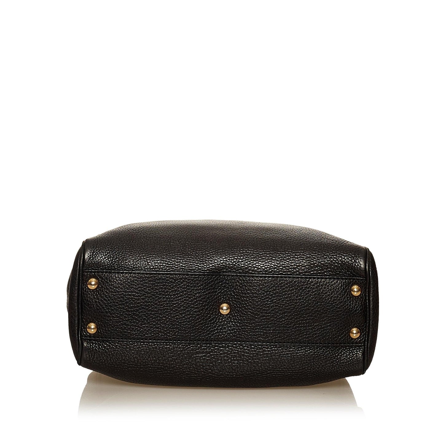 Gucci Bamboo Shopper Leather Handbag (SHG-29375)