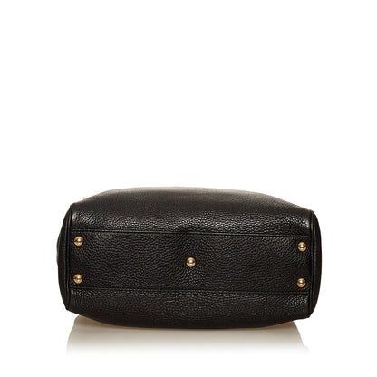Gucci Bamboo Shopper Leather Handbag (SHG-29375)