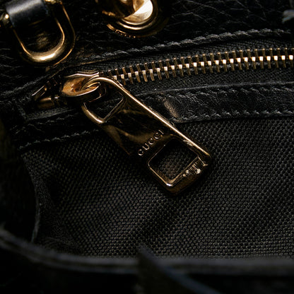 Gucci Bamboo Shopper Leather Handbag (SHG-29375)