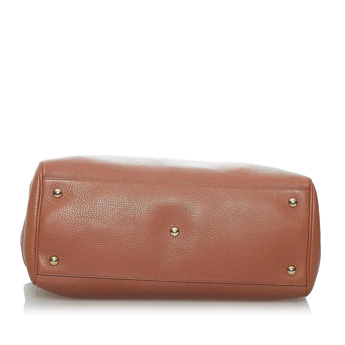 Gucci Bamboo Shopper Leather Handbag (SHG-29994)