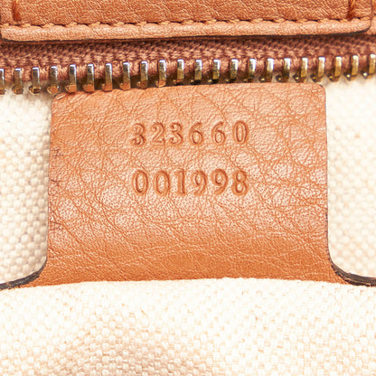 Gucci Bamboo Shopper Leather Handbag (SHG-29994)