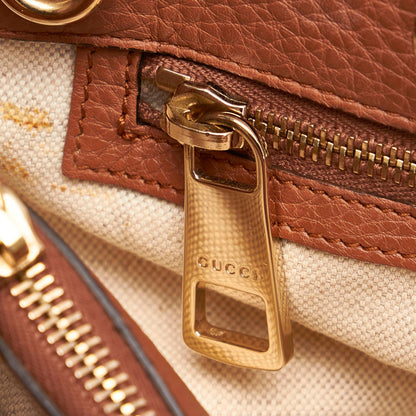 Gucci Bamboo Shopper Leather Handbag (SHG-29994)